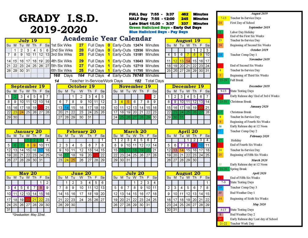 Gisd 2022 Calendar Customize and Print